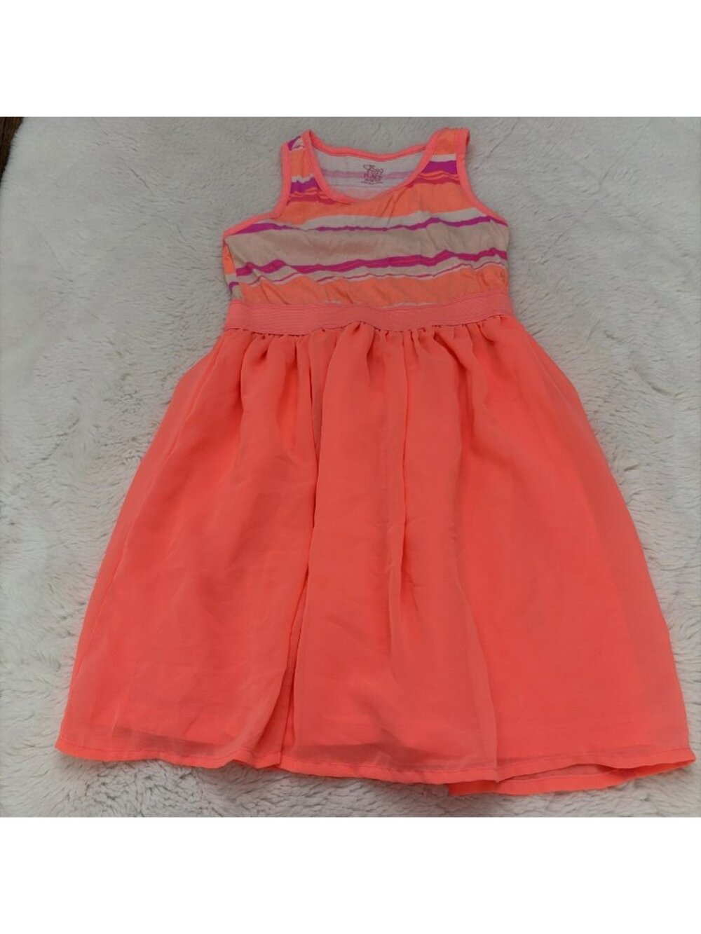 The Children’s Place Girls Neon Pop Sundress M 7/8